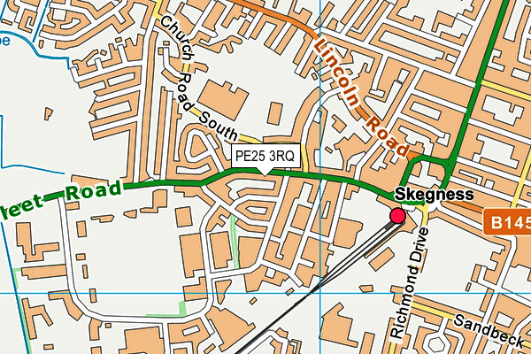 PE25 3RQ map - OS VectorMap District (Ordnance Survey) PE25 3RQ map - OS VectorMap District (Ordnance Survey)