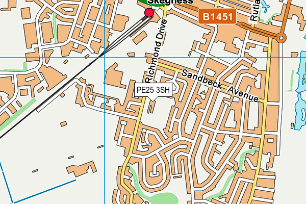 PE25 3SH map - OS VectorMap District (Ordnance Survey) PE25 3SH map - OS VectorMap District (Ordnance Survey)