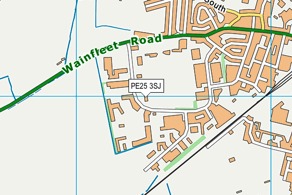 PE25 3SJ map - OS VectorMap District (Ordnance Survey) PE25 3SJ map - OS VectorMap District (Ordnance Survey)