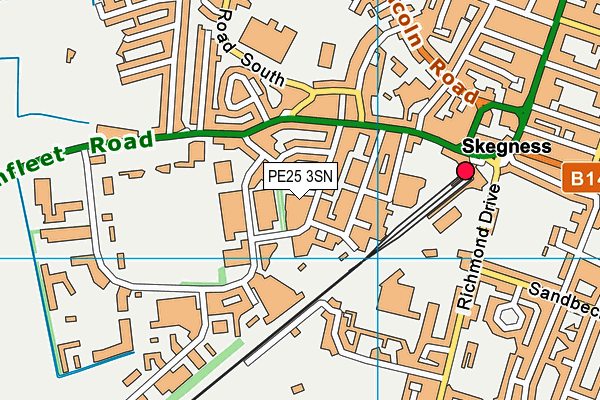 PE25 3SN map - OS VectorMap District (Ordnance Survey) PE25 3SN map - OS VectorMap District (Ordnance Survey)