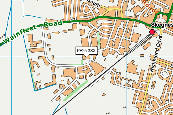 PE25 3SX map - OS VectorMap District (Ordnance Survey) PE25 3SX map - OS VectorMap District (Ordnance Survey)