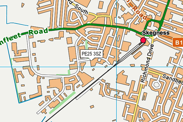 PE25 3SZ map - OS VectorMap District (Ordnance Survey) PE25 3SZ map - OS VectorMap District (Ordnance Survey)