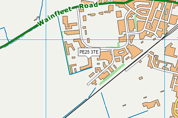 PE25 3TE map - OS VectorMap District (Ordnance Survey) PE25 3TE map - OS VectorMap District (Ordnance Survey)