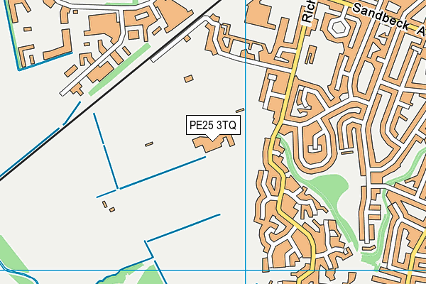 PE25 3TQ map - OS VectorMap District (Ordnance Survey) PE25 3TQ map - OS VectorMap District (Ordnance Survey)