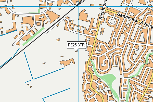 PE25 3TR map - OS VectorMap District (Ordnance Survey) PE25 3TR map - OS VectorMap District (Ordnance Survey)