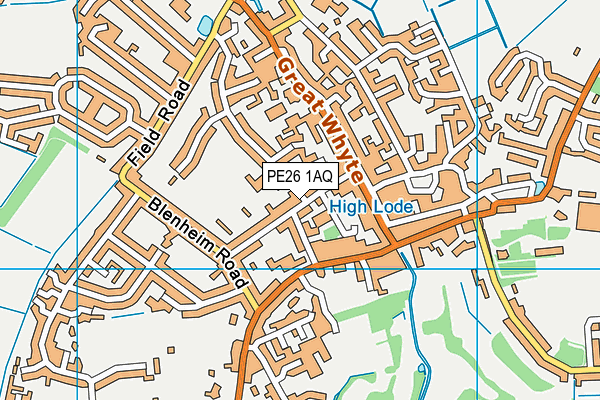 PE26 1AQ map - OS VectorMap District (Ordnance Survey) PE26 1AQ map - OS VectorMap District (Ordnance Survey)