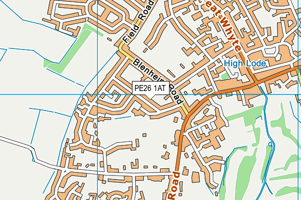 PE26 1AT map - OS VectorMap District (Ordnance Survey) PE26 1AT map - OS VectorMap District (Ordnance Survey)