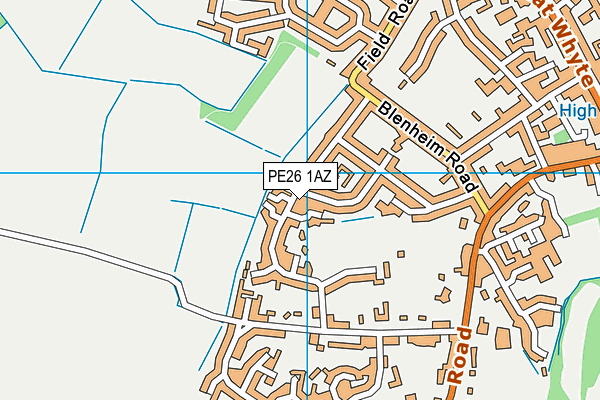 PE26 1AZ map - OS VectorMap District (Ordnance Survey) PE26 1AZ map - OS VectorMap District (Ordnance Survey)