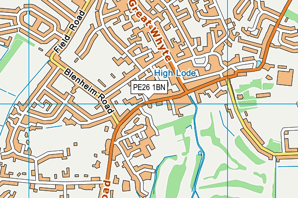 PE26 1BN map - OS VectorMap District (Ordnance Survey) PE26 1BN map - OS VectorMap District (Ordnance Survey)