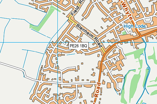 PE26 1BQ map - OS VectorMap District (Ordnance Survey) PE26 1BQ map - OS VectorMap District (Ordnance Survey)