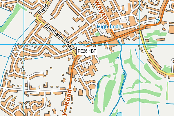 PE26 1BT map - OS VectorMap District (Ordnance Survey) PE26 1BT map - OS VectorMap District (Ordnance Survey)