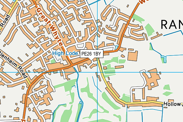 PE26 1BY map - OS VectorMap District (Ordnance Survey) PE26 1BY map - OS VectorMap District (Ordnance Survey)