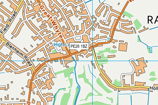 PE26 1BZ map - OS VectorMap District (Ordnance Survey) PE26 1BZ map - OS VectorMap District (Ordnance Survey)