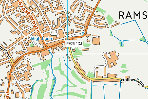 PE26 1DJ map - OS VectorMap District (Ordnance Survey) PE26 1DJ map - OS VectorMap District (Ordnance Survey)