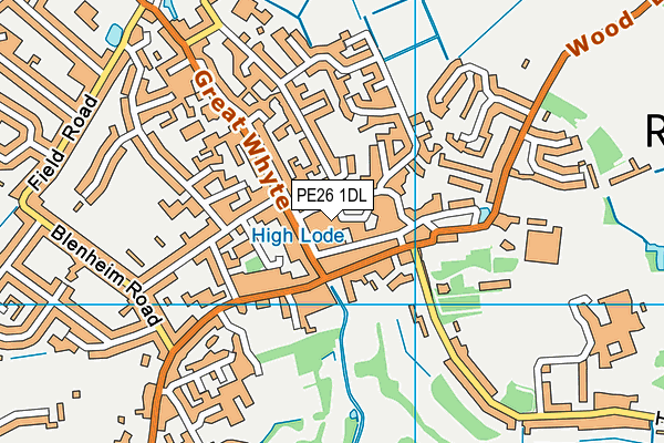 PE26 1DL map - OS VectorMap District (Ordnance Survey) PE26 1DL map - OS VectorMap District (Ordnance Survey)