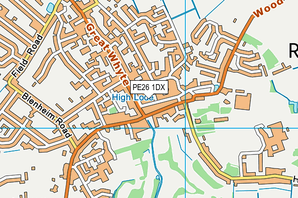 PE26 1DX map - OS VectorMap District (Ordnance Survey) PE26 1DX map - OS VectorMap District (Ordnance Survey)