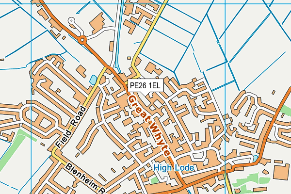 PE26 1EL map - OS VectorMap District (Ordnance Survey) PE26 1EL map - OS VectorMap District (Ordnance Survey)