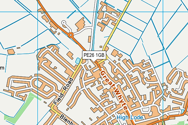 PE26 1GB map - OS VectorMap District (Ordnance Survey) PE26 1GB map - OS VectorMap District (Ordnance Survey)