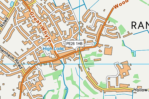 PE26 1HB map - OS VectorMap District (Ordnance Survey) PE26 1HB map - OS VectorMap District (Ordnance Survey)