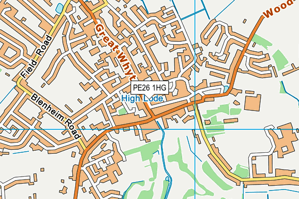 PE26 1HG map - OS VectorMap District (Ordnance Survey) PE26 1HG map - OS VectorMap District (Ordnance Survey)
