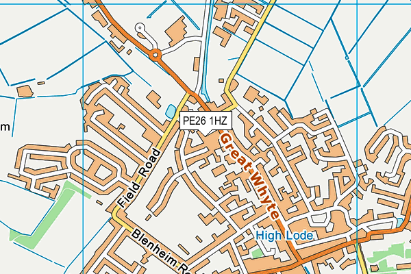 PE26 1HZ map - OS VectorMap District (Ordnance Survey) PE26 1HZ map - OS VectorMap District (Ordnance Survey)