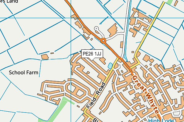 PE26 1JJ map - OS VectorMap District (Ordnance Survey) PE26 1JJ map - OS VectorMap District (Ordnance Survey)