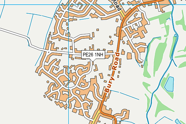 PE26 1NH map - OS VectorMap District (Ordnance Survey) PE26 1NH map - OS VectorMap District (Ordnance Survey)