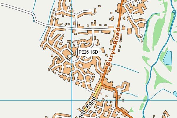 PE26 1SD map - OS VectorMap District (Ordnance Survey) PE26 1SD map - OS VectorMap District (Ordnance Survey)