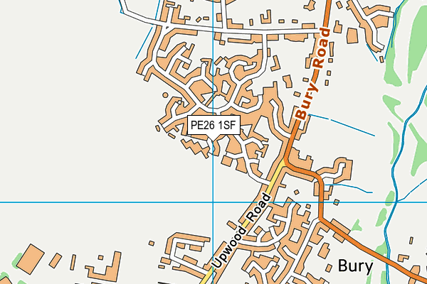 PE26 1SF map - OS VectorMap District (Ordnance Survey) PE26 1SF map - OS VectorMap District (Ordnance Survey)