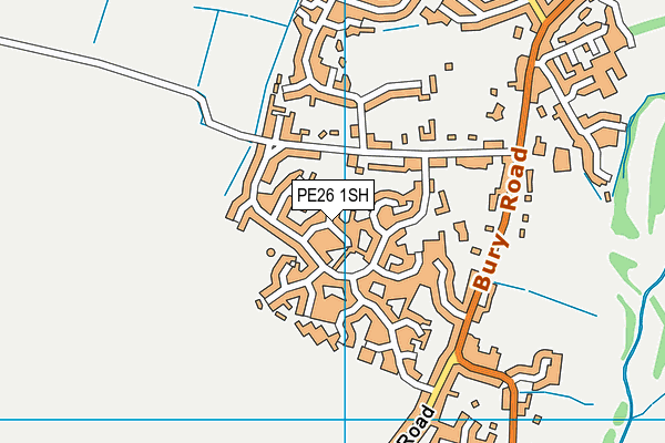 PE26 1SH map - OS VectorMap District (Ordnance Survey) PE26 1SH map - OS VectorMap District (Ordnance Survey)