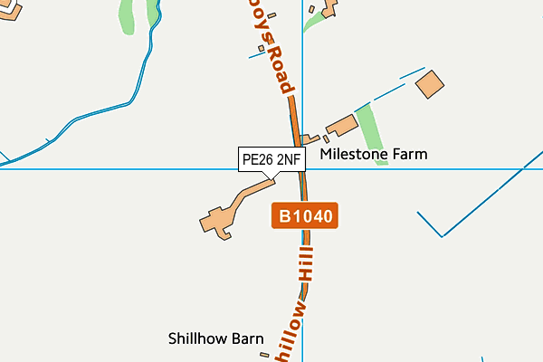 PE26 2NF map - OS VectorMap District (Ordnance Survey) PE26 2NF map - OS VectorMap District (Ordnance Survey)