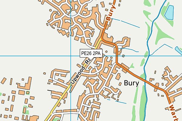 PE26 2PA map - OS VectorMap District (Ordnance Survey)