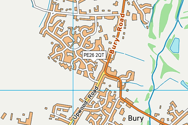 PE26 2QT map - OS VectorMap District (Ordnance Survey) PE26 2QT map - OS VectorMap District (Ordnance Survey)