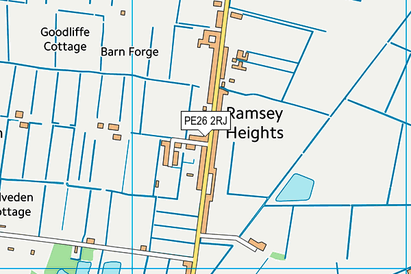 PE26 2RJ map - OS VectorMap District (Ordnance Survey) PE26 2RJ map - OS VectorMap District (Ordnance Survey)