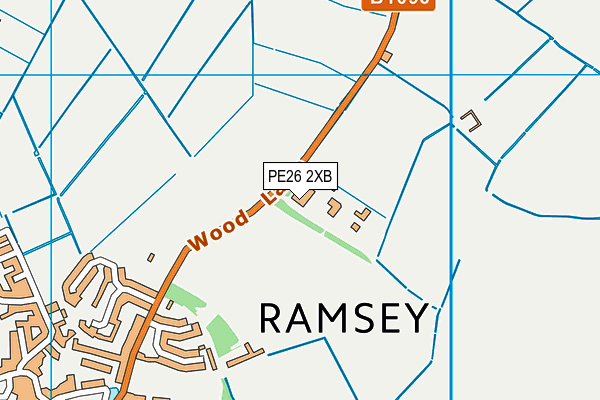 PE26 2XB map - OS VectorMap District (Ordnance Survey) PE26 2XB map - OS VectorMap District (Ordnance Survey)