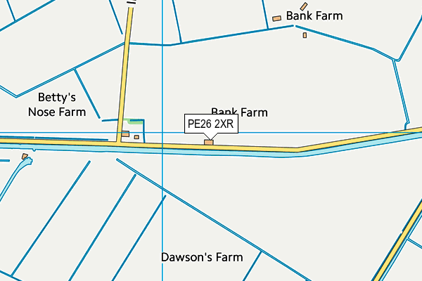 PE26 2XR map - OS VectorMap District (Ordnance Survey)