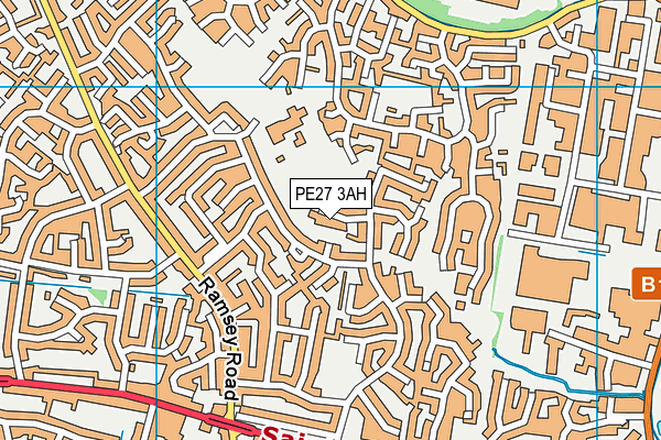 PE27 3AH map - OS VectorMap District (Ordnance Survey) PE27 3AH map - OS VectorMap District (Ordnance Survey)