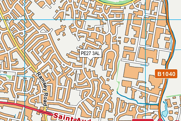 PE27 3AL map - OS VectorMap District (Ordnance Survey) PE27 3AL map - OS VectorMap District (Ordnance Survey)