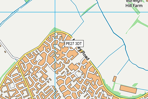 PE27 3DT map - OS VectorMap District (Ordnance Survey) PE27 3DT map - OS VectorMap District (Ordnance Survey)