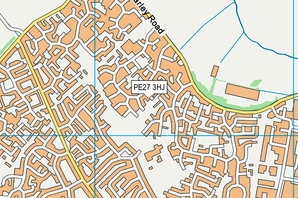 PE27 3HJ map - OS VectorMap District (Ordnance Survey) PE27 3HJ map - OS VectorMap District (Ordnance Survey)