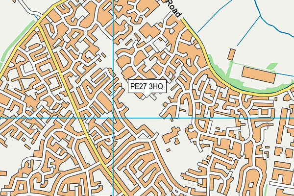PE27 3HQ map - OS VectorMap District (Ordnance Survey) PE27 3HQ map - OS VectorMap District (Ordnance Survey)