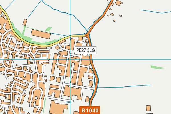 PE27 3LG map - OS VectorMap District (Ordnance Survey) PE27 3LG map - OS VectorMap District (Ordnance Survey)