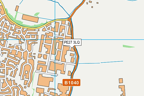 PE27 3LQ map - OS VectorMap District (Ordnance Survey) PE27 3LQ map - OS VectorMap District (Ordnance Survey)