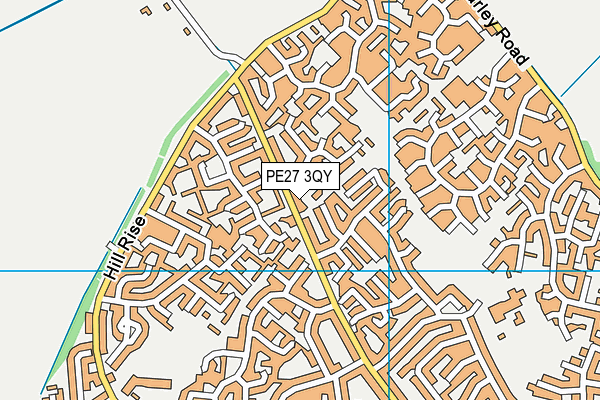 PE27 3QY map - OS VectorMap District (Ordnance Survey) PE27 3QY map - OS VectorMap District (Ordnance Survey)