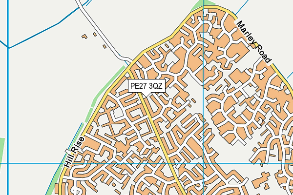 PE27 3QZ map - OS VectorMap District (Ordnance Survey) PE27 3QZ map - OS VectorMap District (Ordnance Survey)