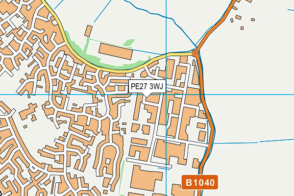 PE27 3WJ map - OS VectorMap District (Ordnance Survey) PE27 3WJ map - OS VectorMap District (Ordnance Survey)