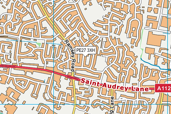 PE27 3XH map - OS VectorMap District (Ordnance Survey) PE27 3XH map - OS VectorMap District (Ordnance Survey)