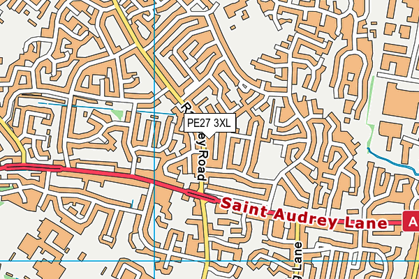 PE27 3XL map - OS VectorMap District (Ordnance Survey) PE27 3XL map - OS VectorMap District (Ordnance Survey)