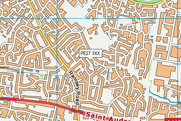 PE27 3XX map - OS VectorMap District (Ordnance Survey) PE27 3XX map - OS VectorMap District (Ordnance Survey)