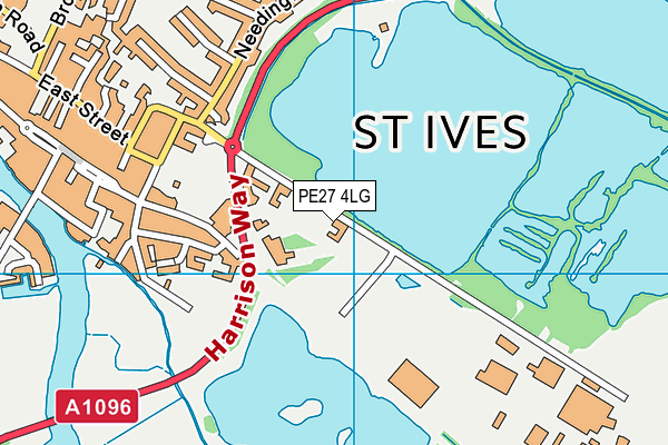 PE27 4LG map - OS VectorMap District (Ordnance Survey) PE27 4LG map - OS VectorMap District (Ordnance Survey)